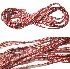 Shoe Laces (Red) With Nike Logo Unisex 