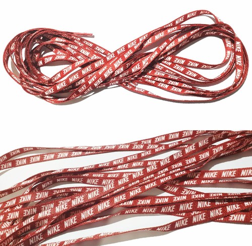 Unisex Calzados Cordones Rojo con el logotipo de Nike | eBay