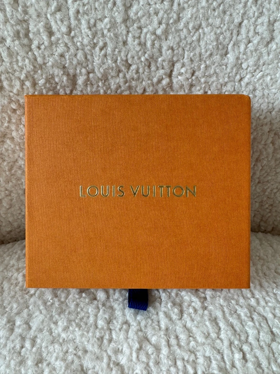 Authentic Louis Vuitton Empty Orange Box Gold Logo 5.75