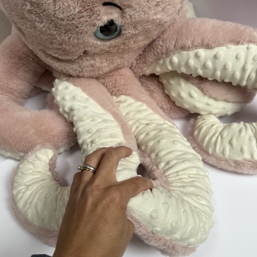 Octopus Plush XL 36" Giant Jumbo Pink Stuffed Animal Minky Dot Big Eye Walmart - Picture 9 of 15