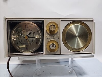 1963 Zenith Snooz L624C Alarm Clock Vintage 6 Tube Radio Filter