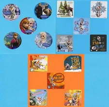 15 Frozen Assorted - Anna, Elsa, Olaf - Large Stickers - Party Favors