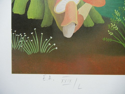 Ivan Stefanek Farblithographie: Am Fluß signiert + nummeriert - Bild 3 von 4