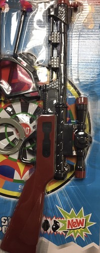 Childrens Novelty Super Challenger Dart Gun With Mask And Targets - Picture 5 of 5