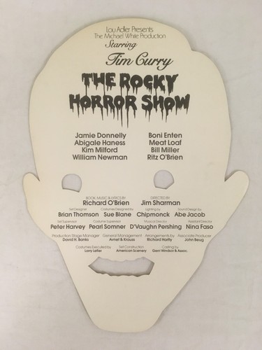 Tim Curry The Rocky Horror Picture Show Rare Advertising Mask program Souvenir - Picture 2 of 3