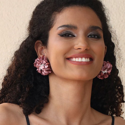 Fabric Drop Earrings Vintage Fashion Tassel Bohemian Statement Handmade Jewelry - Picture 120 of 225