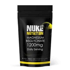 Magnesium Glycinate Capsules 1200mg High Strength Tiredness Fatigue PMS x 60 0.11 per thousand milligrams