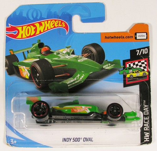 MINT ON SHORT CARD HOT WHEELS INDY 500 OVAL FYD24 77/250 7/10 HW RACE DAY 2019
