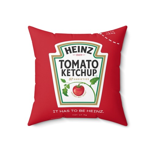 Colección Heinz Ketchup - Almohada cuadrada de poliéster hilada inspirada en Kate Spade - Imagen 9 de 13