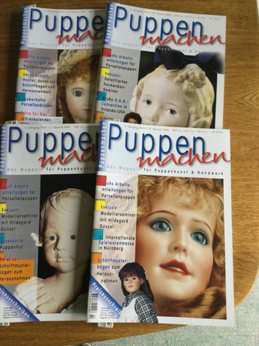 4 Magazine Puppen machen I / II/ III / IV/ 2000 mit Sammelordner