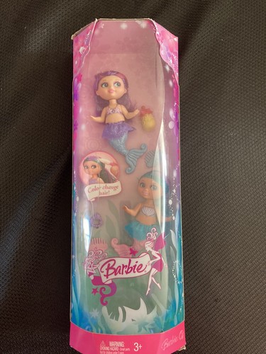 Rare/Hard to Find - 2 Barbie Mermaids with color changing hair - 2007 - Picture 1 of 4