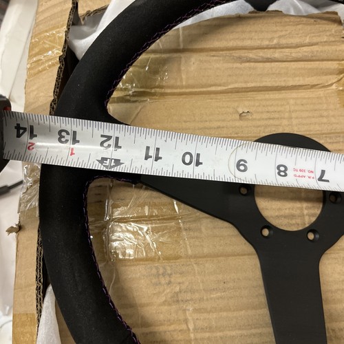 Steering Wheel Black With Three Colored Stripes - Foto 3 di 7