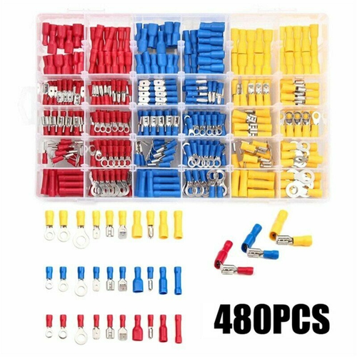 280/480/720/1200PCS Assorted Wire Crimp Terminals Electrical Wire Connectors Kit - Picture 16 of 20