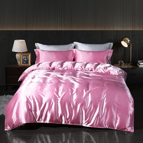 Bedding Set with Fitted Sheet Duvet Cover High Bedding Set Solid Color Bedding - Picture 46 of 52