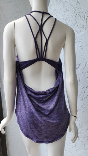 Lululemon Raise The Barre Tank Heathered Viola Purple Size 10