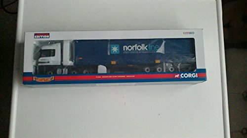 Corgi 1/50 Scale Diecast CC13806 Mercedes Benz Actros Curtainside - Norfolkline - Bild 6 von 12