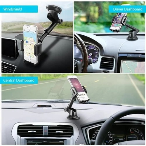 Support ventouse Pare-brise Téléphone Voiture Tableau de Bord GPS Smartphone - Photo 2/5