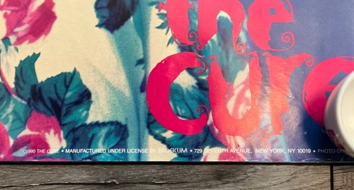 Vintage 1990 The Cure Poster-Brockum Flower Shirt-RARE-22.25x34.5” - Picture 2 of 8