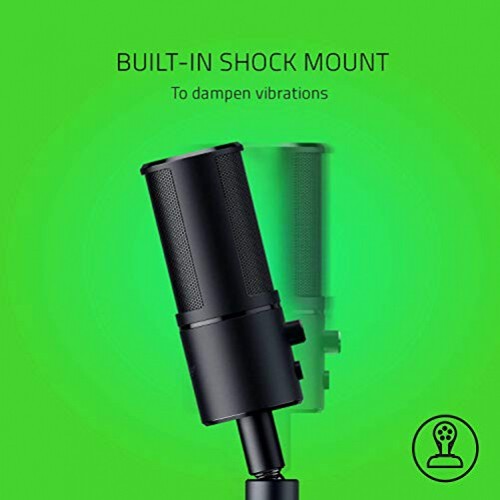 Razer Seiren Emote Microphone USB Streaming Broadcasting 8-Bit LED Display Black - Zdjęcie 4 z 6