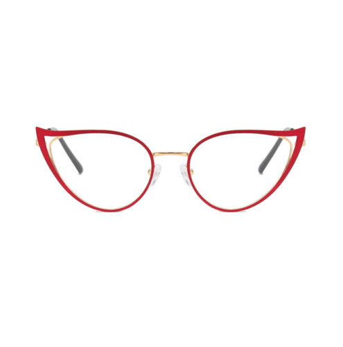 Women Metal Cat Eye Anti Blue Light Reading Glasses Full Frame Glasses New - Picture 5 of 19