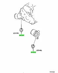 UNIDAD DE CALIBRE ORIGINAL MITSUBISHI MD092660 OEM, PRENSA DE ACEITE ENG MONTERO 1983/01-1991/04 Foto 3 de 3