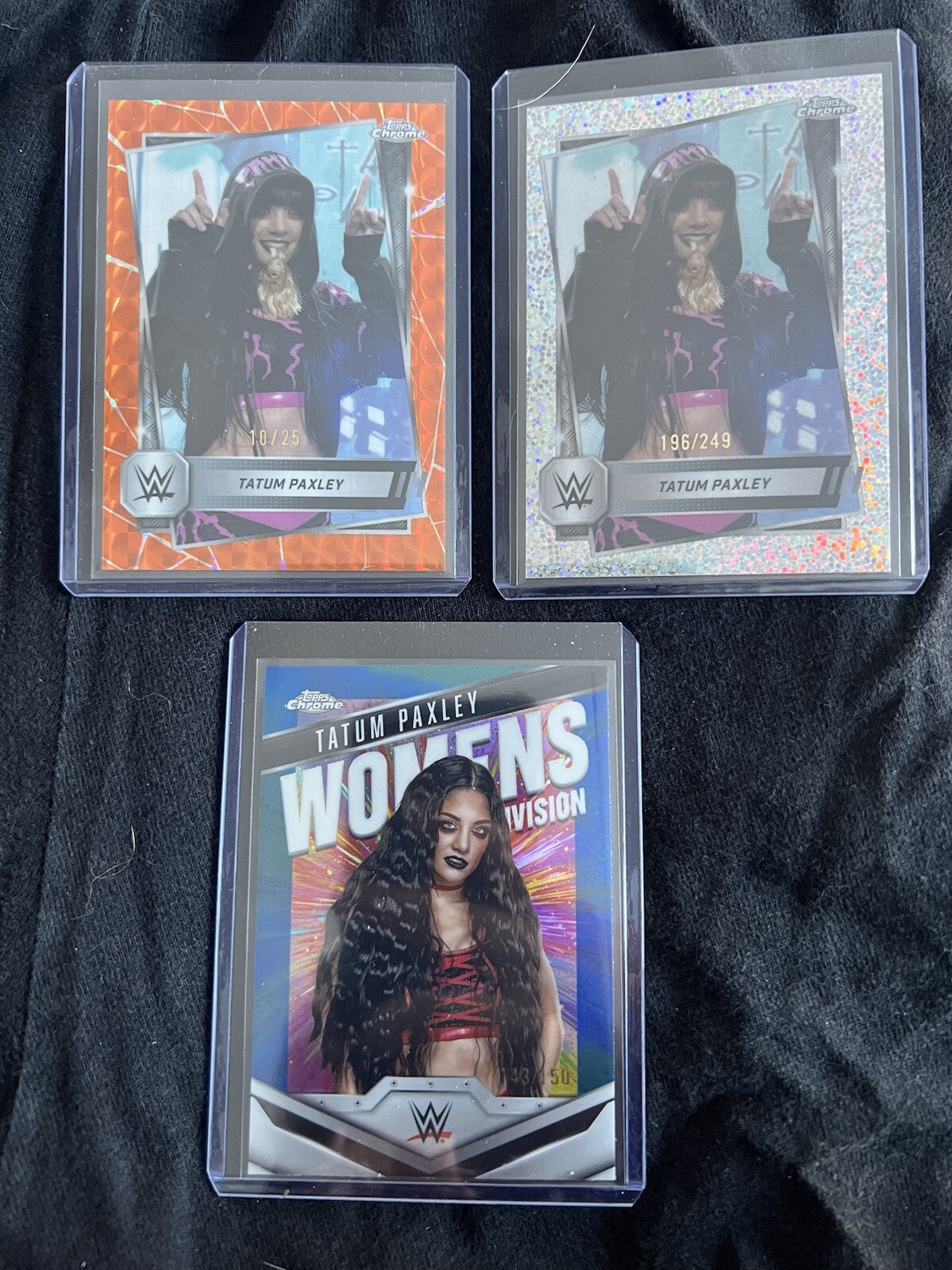 2025 Topps Chrome WWE Tatum Paxley Orange Geometric /25 SP NXT