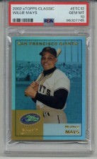2002 eTOPPS CLASSIC #ETC12 WILLIE MAYS BASEBALL CARD GIANTS PSA 10 LOW POP RARE
