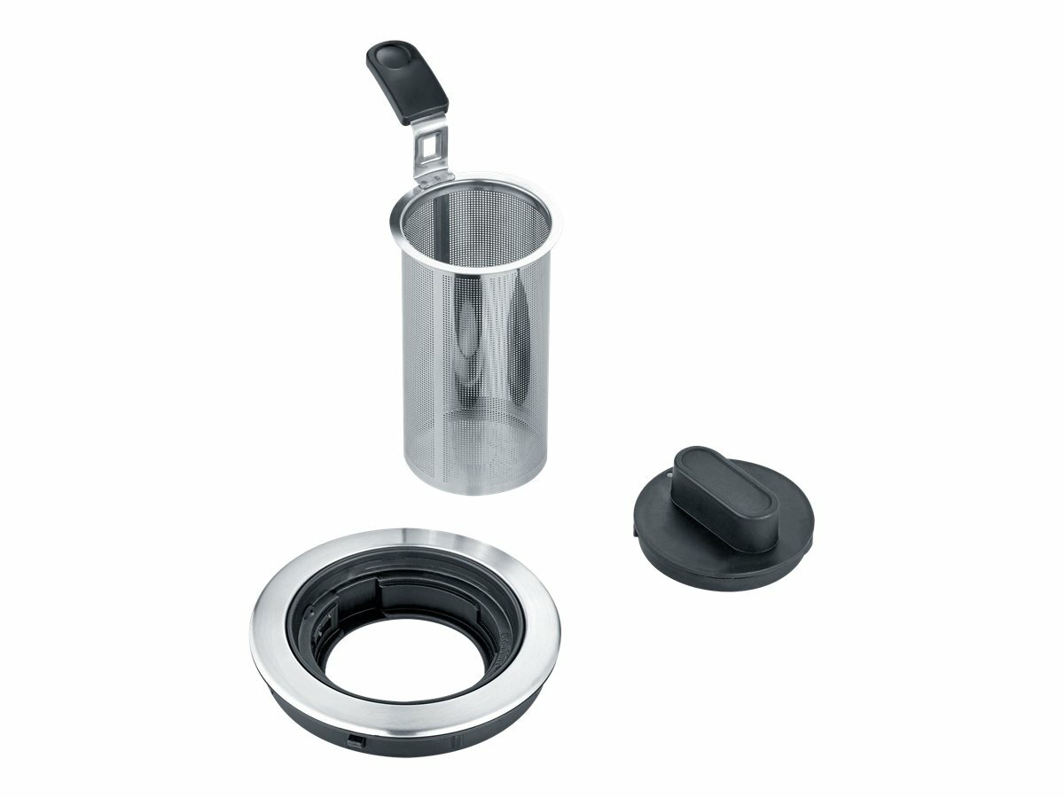 SEVERIN Deluxe Mini Tea maker/kettle 1 litre 2.2 kW glass/brushed WK 3473 De laatste baan is goedkoop