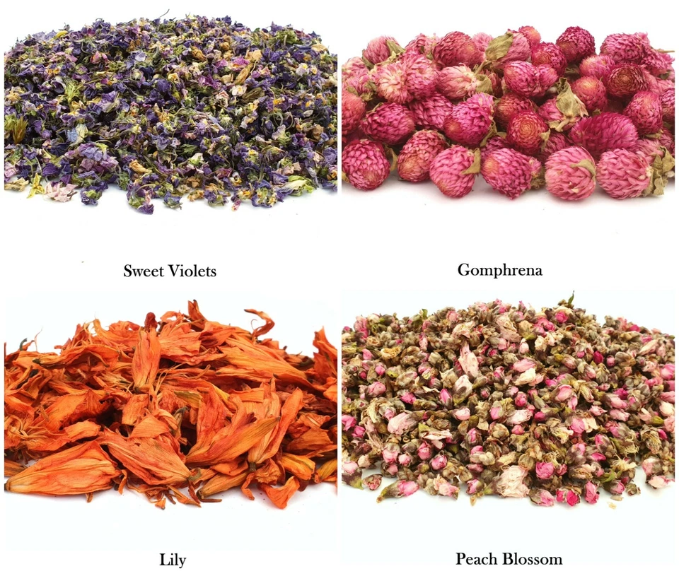 Various Dried Flowers Petals - Soap Arts Crafts Candle Tea Potpourri Bath Bombs - Image 2 of 4