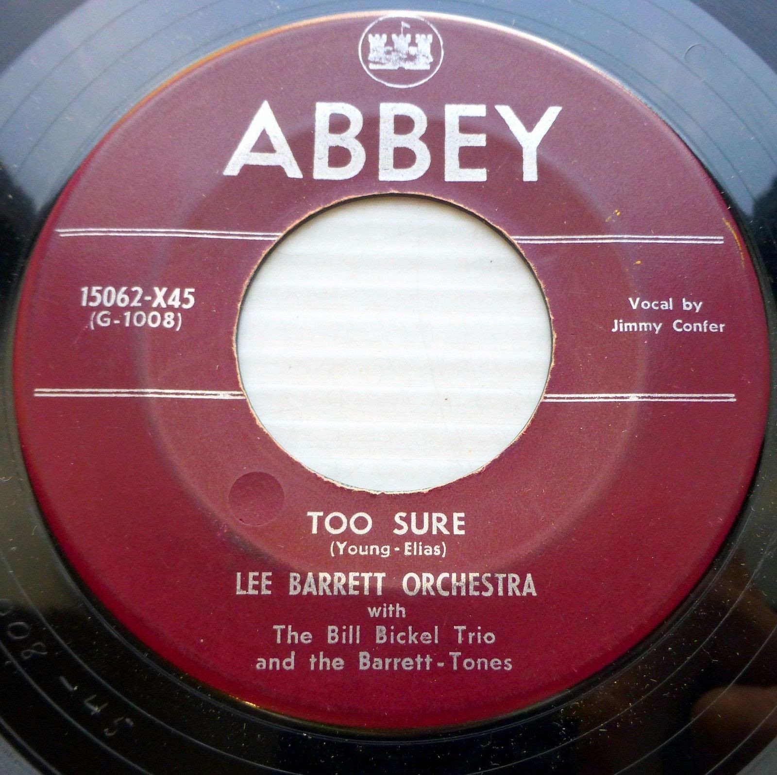 Lee Barrett Orch Campy Trillado 1951 Pop 45 Demasiado Sure Adiós Novio W1543 Oir
