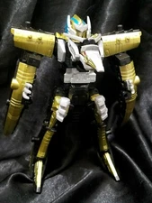 BANDAI SABAN POWER RANGERS DINO SUPER CHARGE PTERA MEGAZORD ZORD FIGURE GOLD