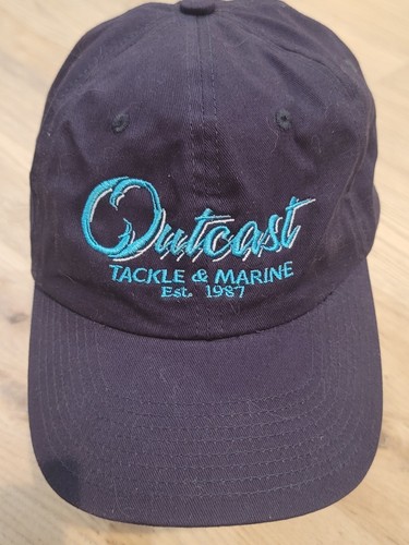Outcast Tackle & Marine Blue Baseball Hat Cap ADJUSTABLE by Outdoor Cap - Picture 1 of 7