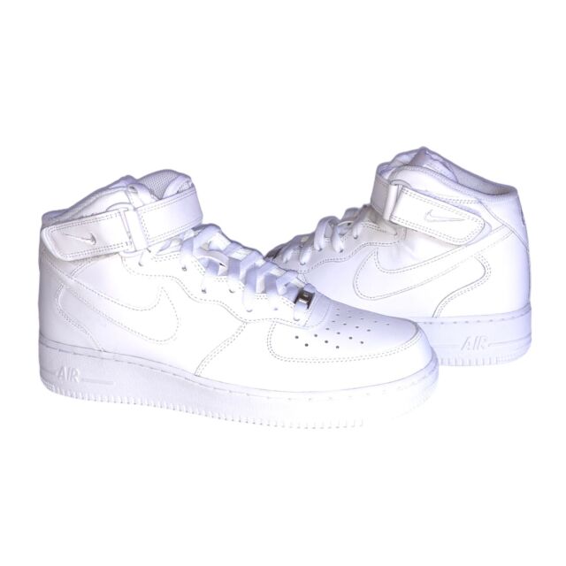 Nike 315123 Size 10 Men's Air Force 1 Mid 07 Trainers - White for ... Nike 315123 Size 10 Men's Air Force 1 Mid 07 Trainers - White for ...