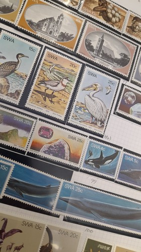 South West Africa stamps on 14 pages 1950s - 1990s Approx 550 different Used/UM - Picture 14 of 24
