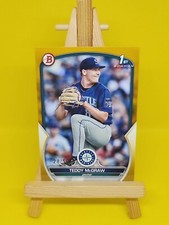 2023 1st Bowman Draft Teddy Mcgraw Gold Paper #'d 28/50 Seattle Mariners