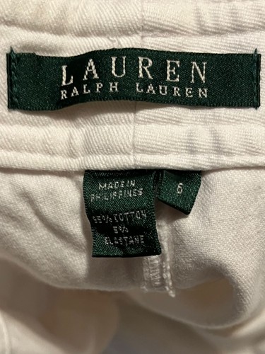 PANTALONES CHINOS DE MUJER TALLA 6 BLANCOS LAUREN BY RALPH LAUREN - Imagen 6 de 6