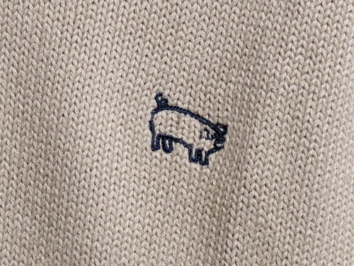 ^_^ Japan choolGirl Sweater. Excellent Cond. Size L~LL. Beige - Picture 7 of 8