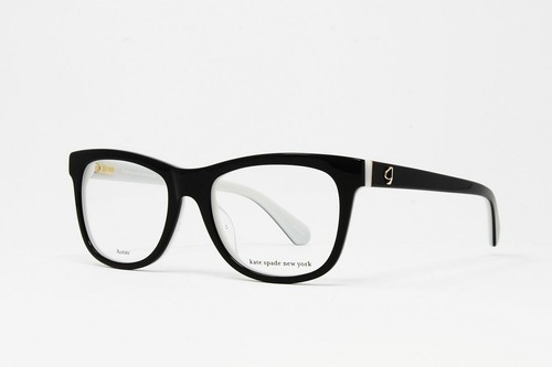 Kate Spade Optical Jackalyn 807 Black/White 50mm Women's Eyeglasses New! - Picture 1 of 4