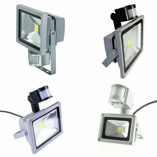FARO LED FARETTO CON SENSORE CREPUSCOLARE FREDDO ESTERNO 10W 20W 30W 50W - Foto 1 di 2