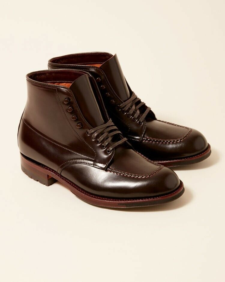 Alden 09187 Snuff Suede Plain Toe Boot