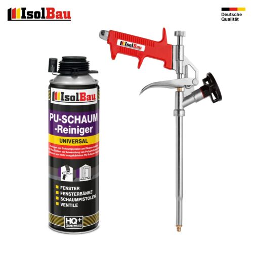 IsolBau Set 1 x 500ml Schaumreiniger + 1 x Schaumpistole PU Entferner Reiniger - Bild 16 von 16