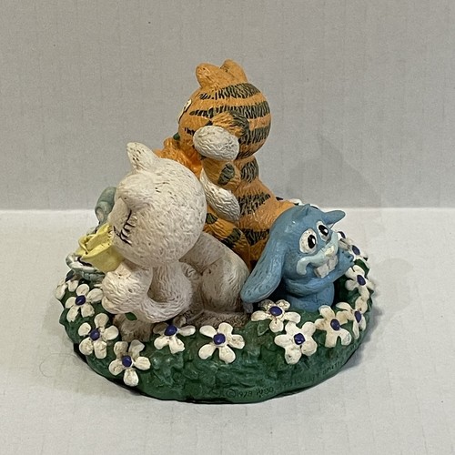Danbury Mint Garfield Love In Bloom Figurine By Jim Davis 1993 Vintage 90s - Picture 2 of 7