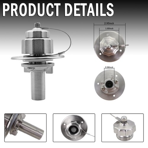 All Metal RV Water Inlet With Check Valve City Water Connection Fit For RV Ca... - Picture 4 of 5