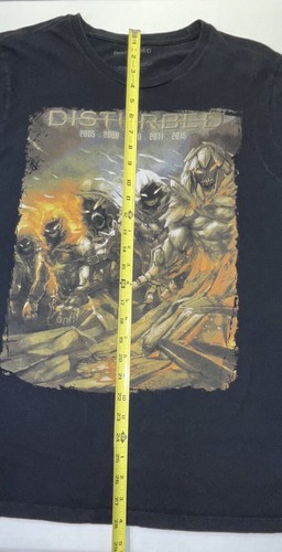 Disturbed Metal Band Music Women’s Sz XL 44 Chest Black T-Shirt Nice! - Picture 7 of 8