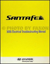 2008 Hyundai Santa Fe Electrical Troubleshooting Manual Wiring Diagram Schematic