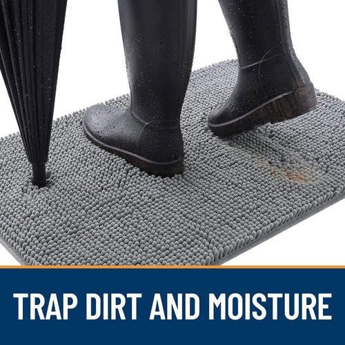 Dog Door Mat for Muddy Paws 30X20, Absorbs Moisture and Dirt, Absorbent Non-Slip - Picture 2 of 8