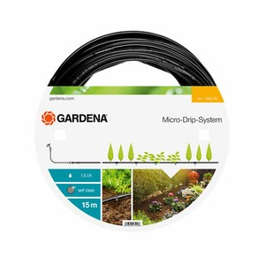 Gardena Micro-Drip-System Tropfrohr Tropfschlauch oberirdisch, 15m