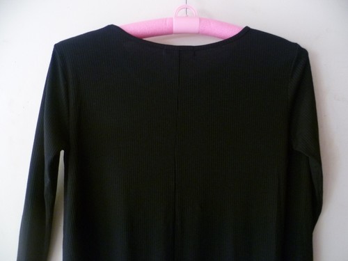 Mujeres Love Fire Vestido Boho Negro Talla M (NUEVO) Estampado Textura Cuello Barco - Imagen 6 de 7