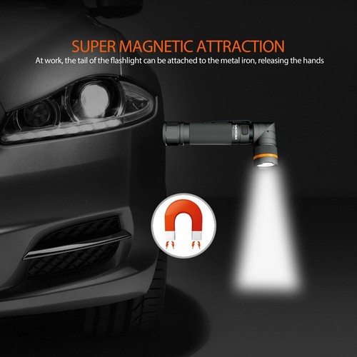 Nicron 1200LM Magnetic Twist 90° Typ-C Wiederaufladbare Taschenlampe - Bild 7 von 12