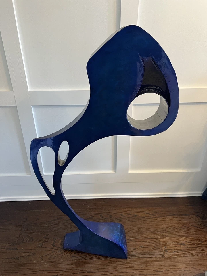 Escultura moderna grande de acero estatua retro de Hunter Brown Paleo III contemporánea Foto 2 de 4